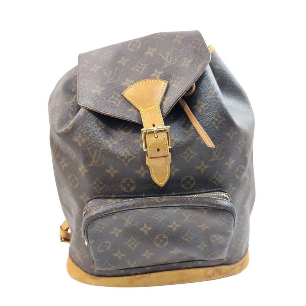 Louis Vuitton BackPack Bag Montsouris GM Brown Monogram